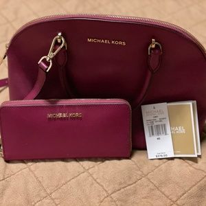 Michael Kors Wallet and purse magenta